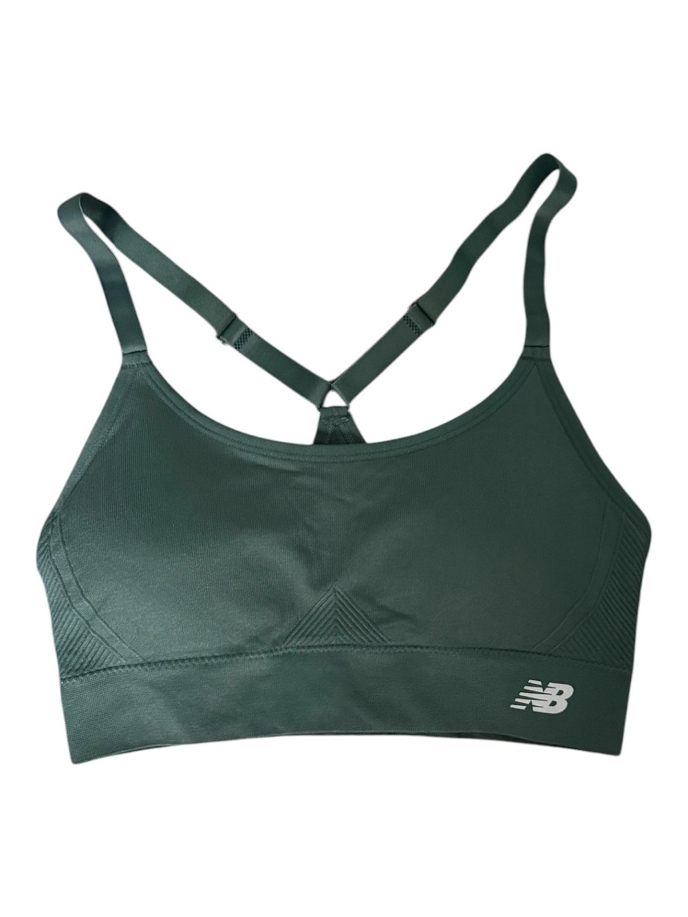 New Balance Women’s Green Seamless Sports Bra With Removable Padding NWOT